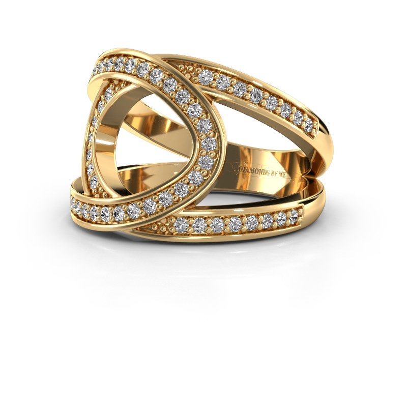 Afbeelding van Ring Louise<br/>585 goud<br/>Zirkonia 1.2 mm