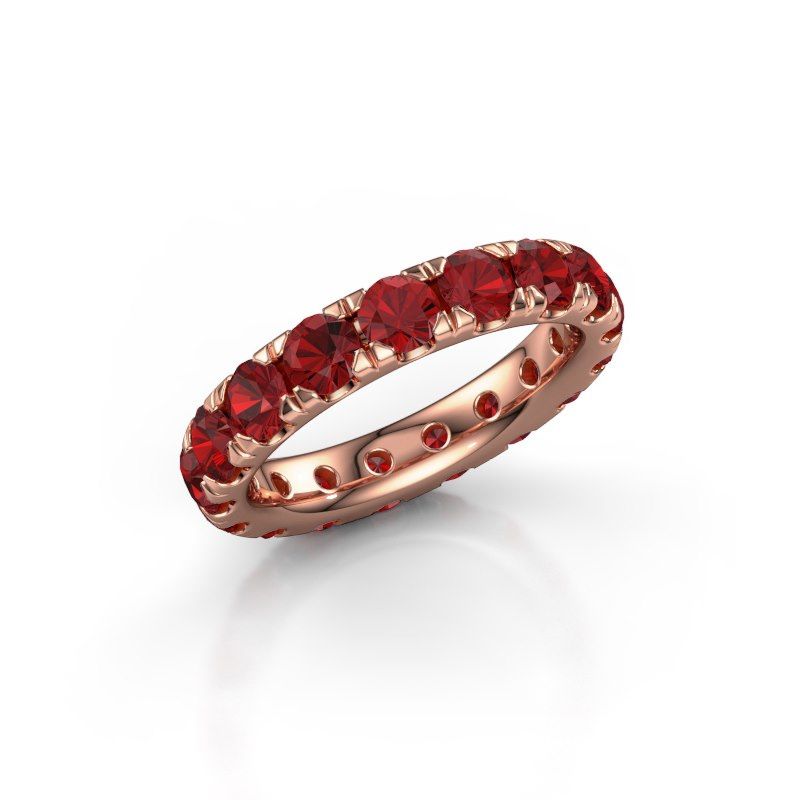 Image of Stackable Ring Jackie 3.7<br/>585 rose gold<br/>Ruby 3.7 mm