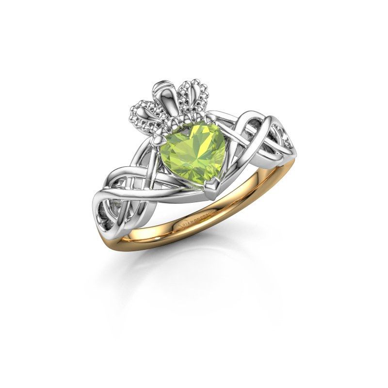 Image of Ring Lucie 585 gold peridot 6 mm