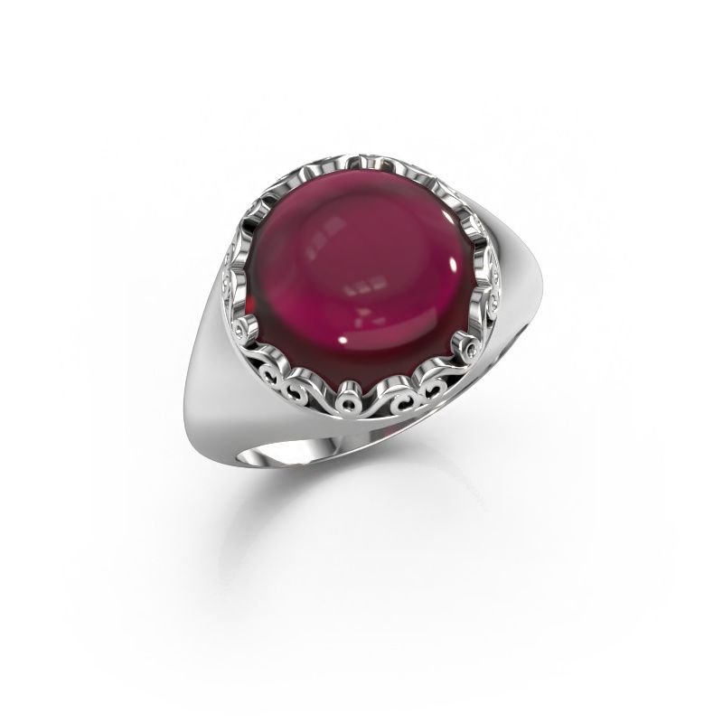 Ring Birgit 950 platina granaat 6 mm