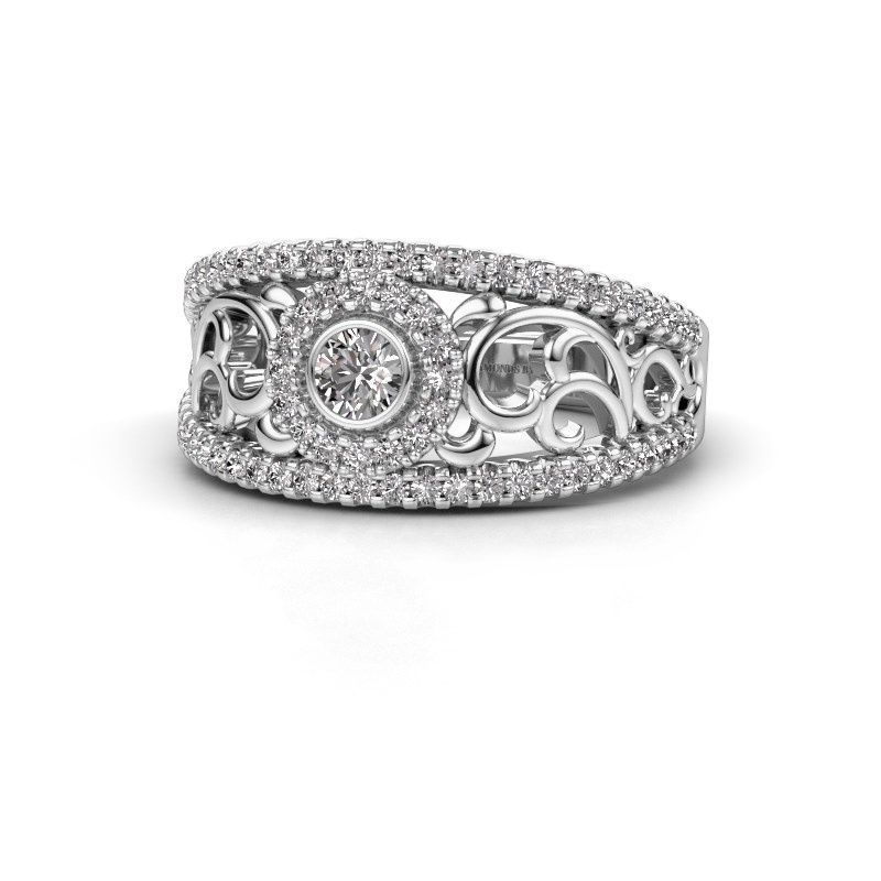 Image of Ring Lavona<br/>950 platinum<br/>Zirconia 3.4 mm