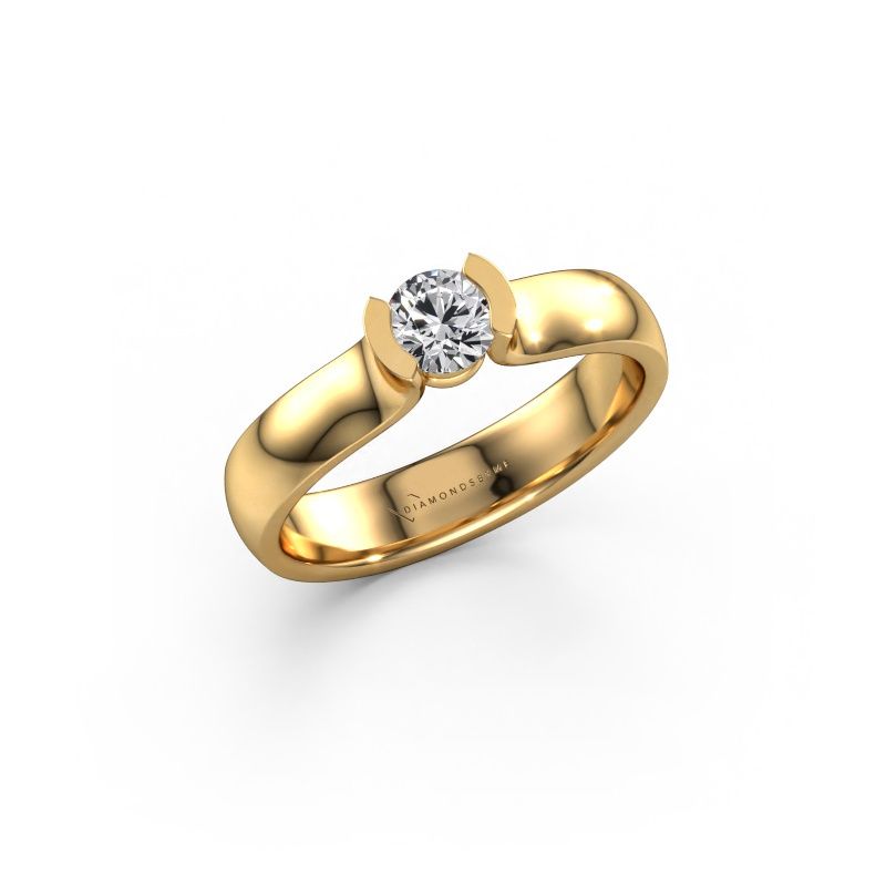 Bague Ophelia 585 or jaune diamant synthétique 0.30 crt