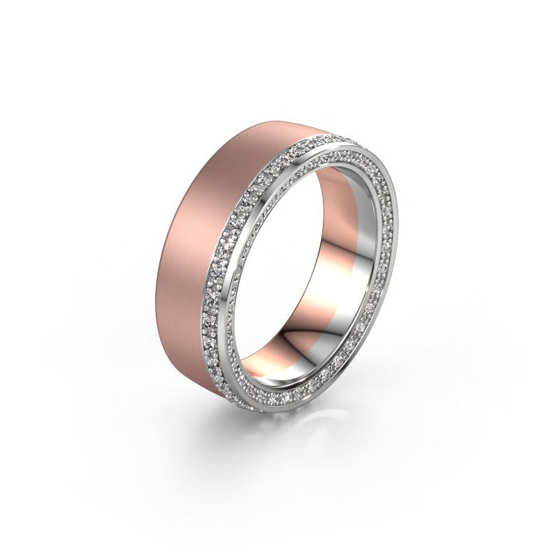 Ehering WH2224L26C8 585 Roségold Lab-grown Diamant 0.54 crt ±6,5 x 2,2 mm