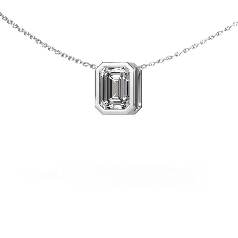 Pendant Lavon EME 950 platinum zirconia 8x6 mm