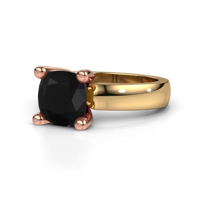Afbeelding van Ring Clelia CUS 585 goud zwarte diamant 3.20 crt