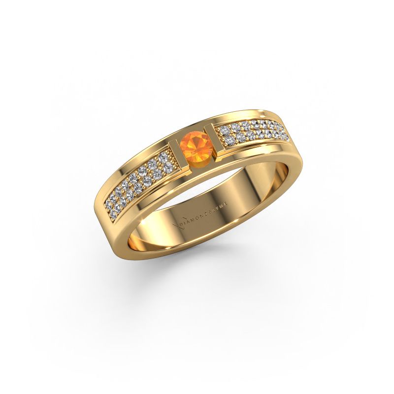 Ring Mable 585 gold citrin 3 mm