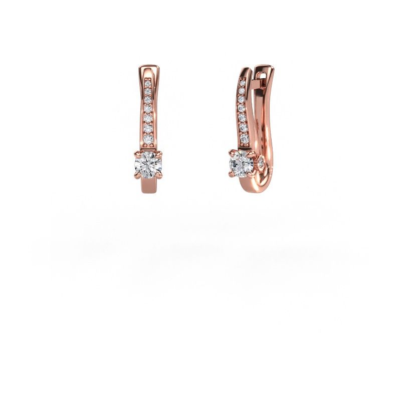 Oorbellen Valorie 585 rosé goud lab-grown diamant 0.68 crt