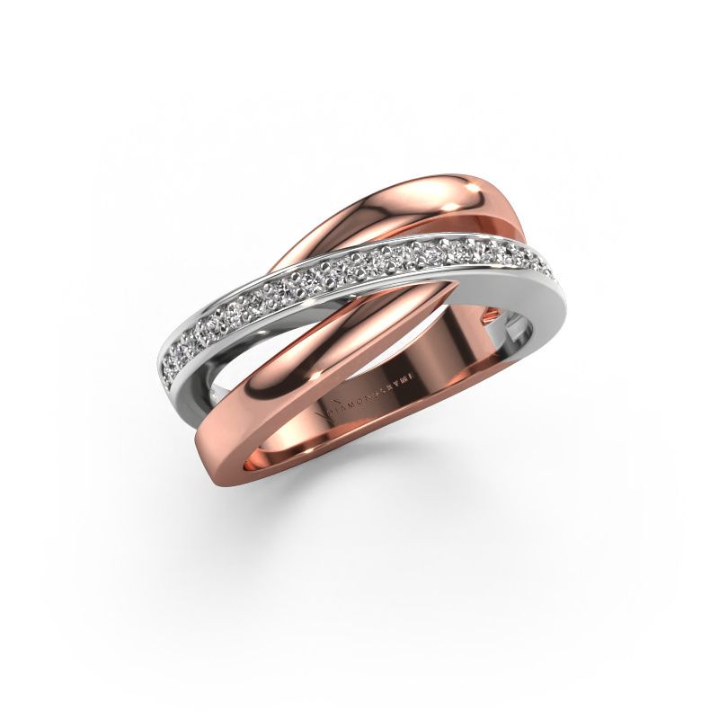 Ring Colette 585 rose gold lab-grown diamond 0.20 crt
