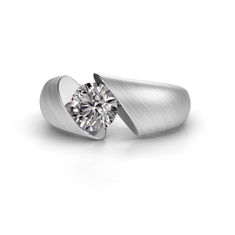 Image de Bague de fiançailles Hojalien 1<br/>950 platine<br/>Diamant 1.00 crt