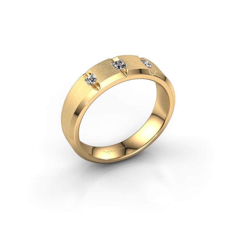 Image of Men's ring justin<br/>585 gold<br/>Zirconia 2.5 mm