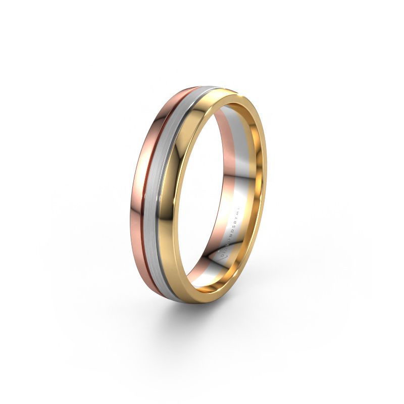 Trouwring WH0400M25APM 585 rosé goud ±5x1.7 mm