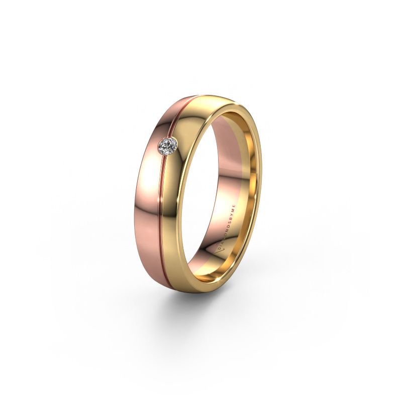 Ehering WH0901L25AP 585 Gold Lab-grown Diamant ±5 x 1,7 mm