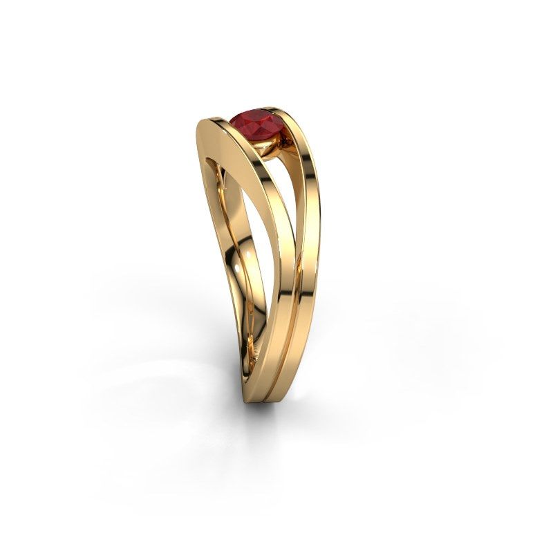 Image of Ring Sigrid 1<br/>585 gold<br/>Ruby 4 mm