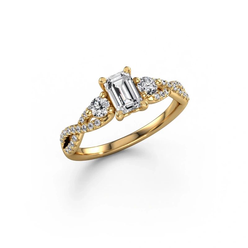 Engagement ring Marilou EME 585 gold diamond 1.060 crt