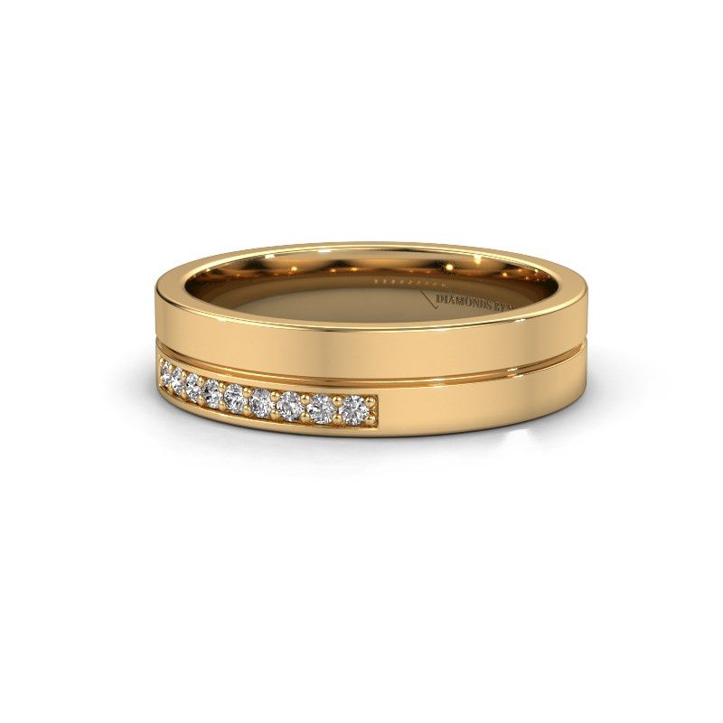 Image of Wedding ring WH0213L15AP<br/>585 gold ±5x1.7 mm<br/>Lab-grown diamond