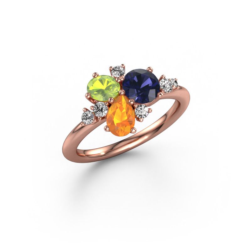 Ring Anja 585 rose gold sapphire 5.4 mm