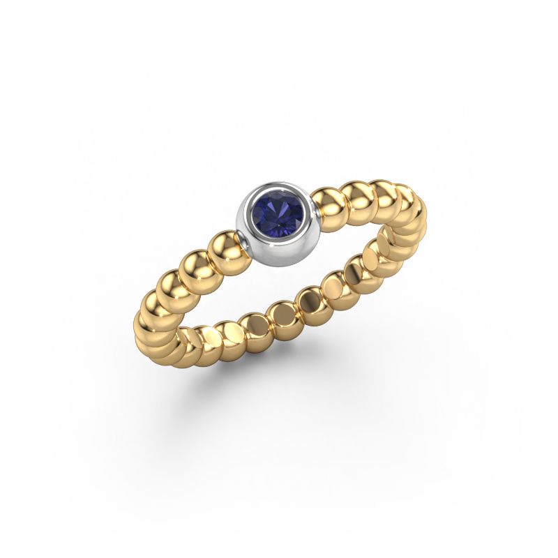 Vorsteckring Dini 585 Gold Saphir 3 mm