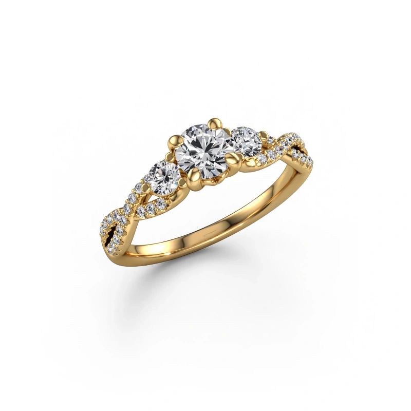 Engagement ring Marilou RND 585 gold lab-grown diamond 0.86 crt