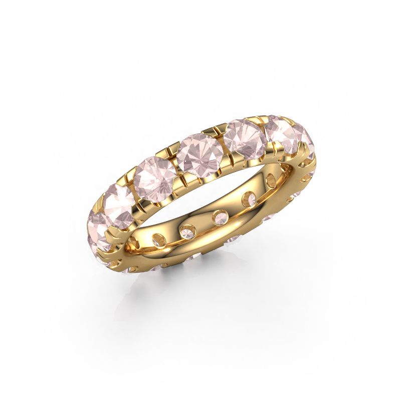 Stackable ring Jackie 4.2 585 gold morganite champagne 4.2 mm