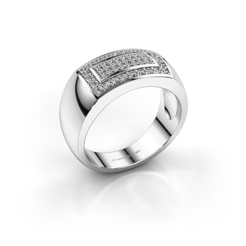 Image de Bague pour homme Lorenzo<br/>950 platine<br/>Diamant synthétique 0.52 crt