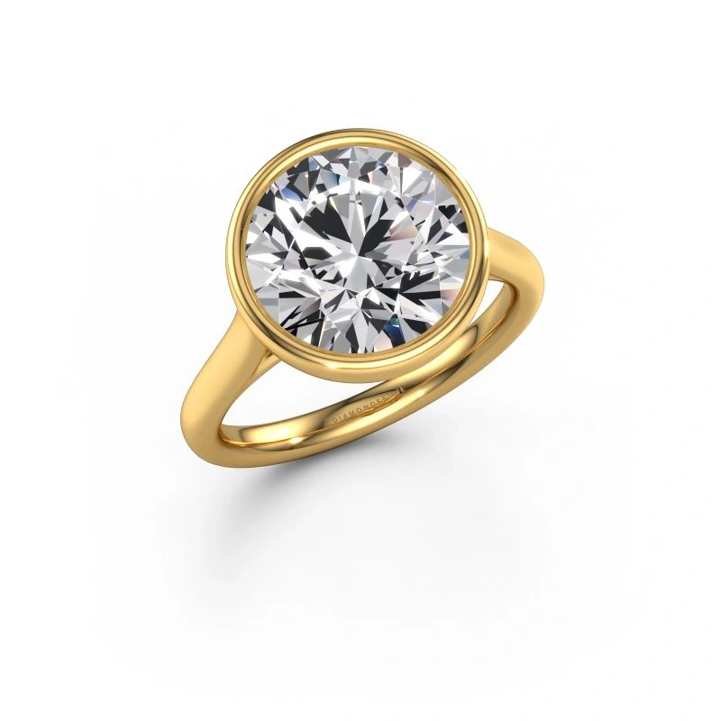 Engagement ring Lavon RND 585 gold lab grown diamond 5.00 crt