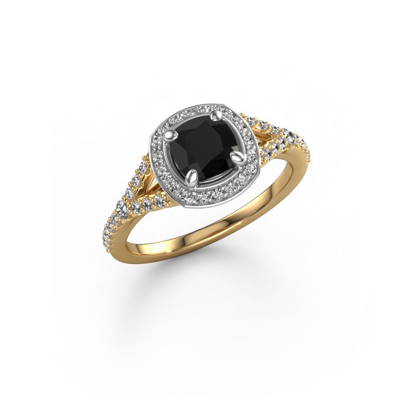 Verlobungsring Pamela CUS 585 Gold Schwarz Diamant 1.512 crt