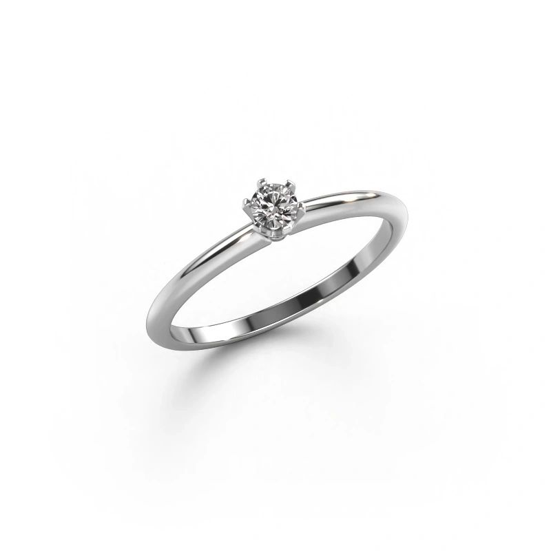 Engagement ring Tiffy 1 950 platinum diamond 0.10 crt