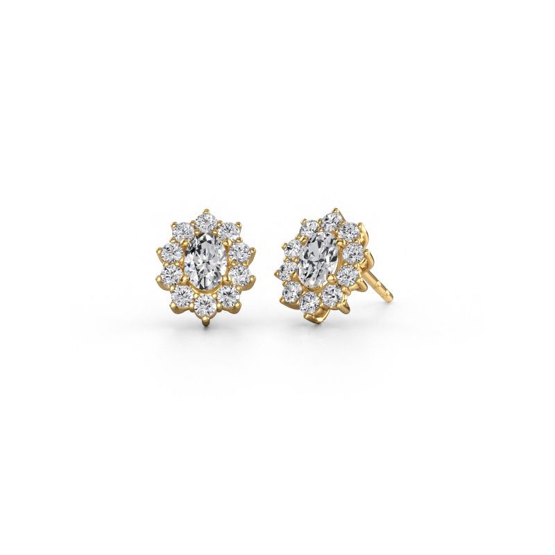 Earrings Leesa 585 gold diamond 2.30 crt