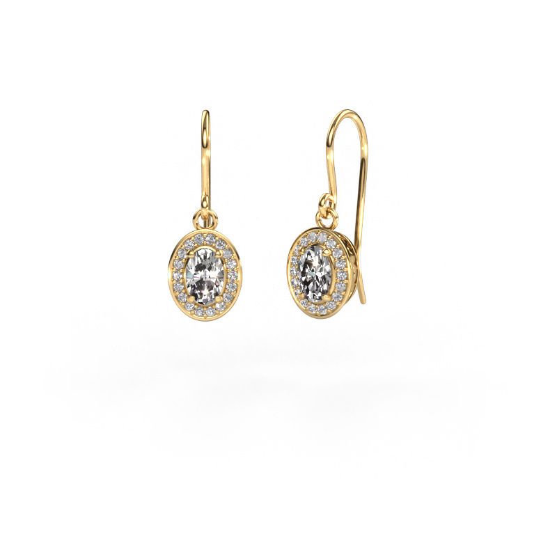 Pendants d'oreilles Latesha 585 or jaune diamant 1.041 crt