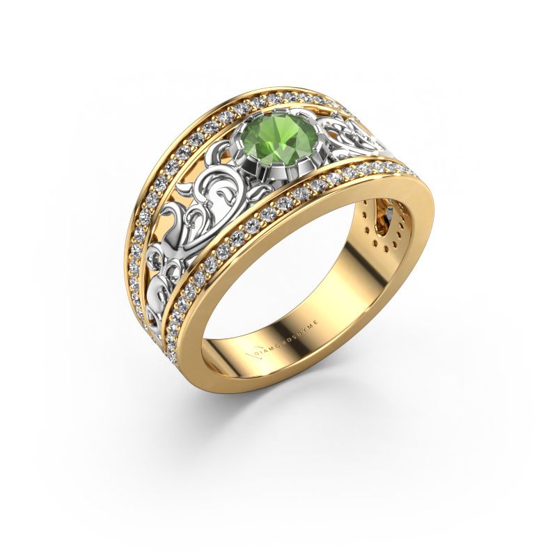 Ring Marilee 585 Gold Turmalin grün 5 mm