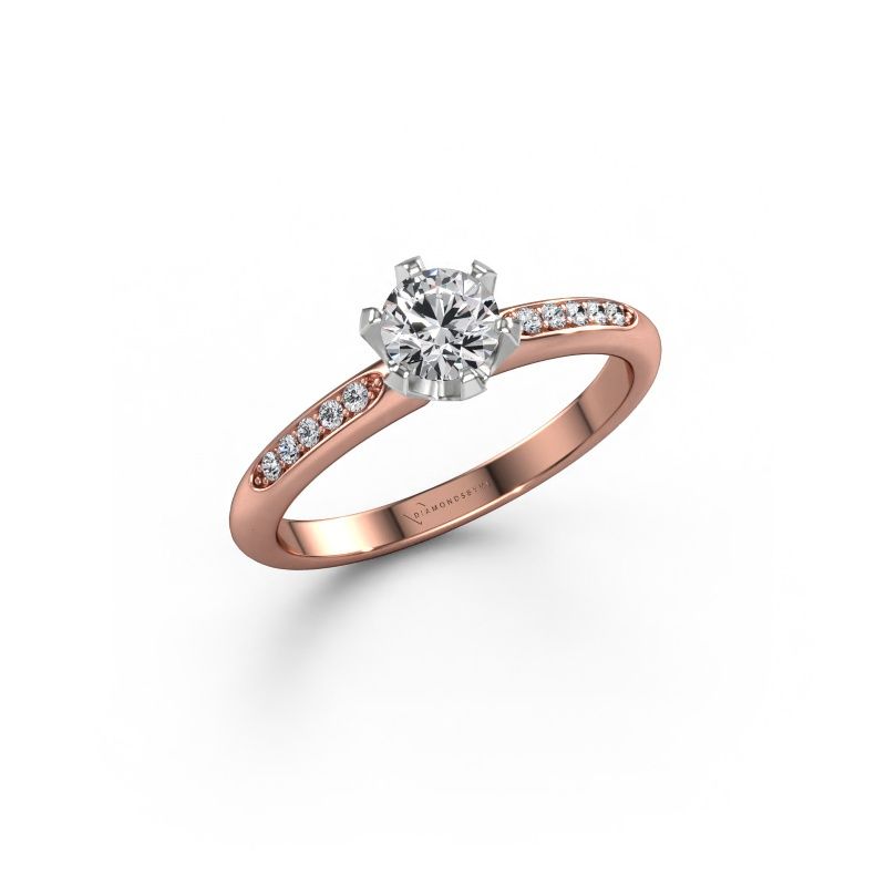 Verlobungsring Tiffy 2 585 Roségold Lab-grown Diamant 0.40 crt