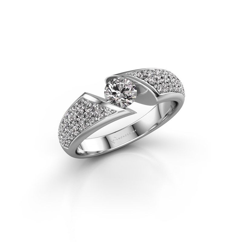 Image of Engagement ring hojalien 3<br/>585 white gold<br/>diamond 0.848 crt
