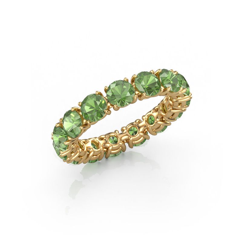 Bague Vivienne 4.2 585 or jaune vert tourmaline 4.2 mm