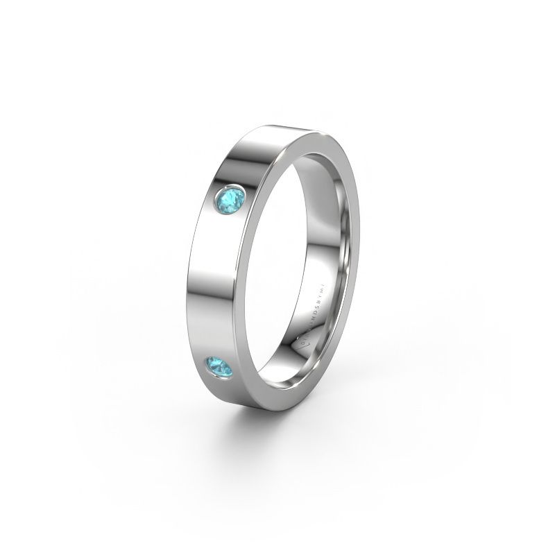 Alliance WH0104L14BP 950 platine topaze bleue 2.2 mm ±4 x 2 mm
