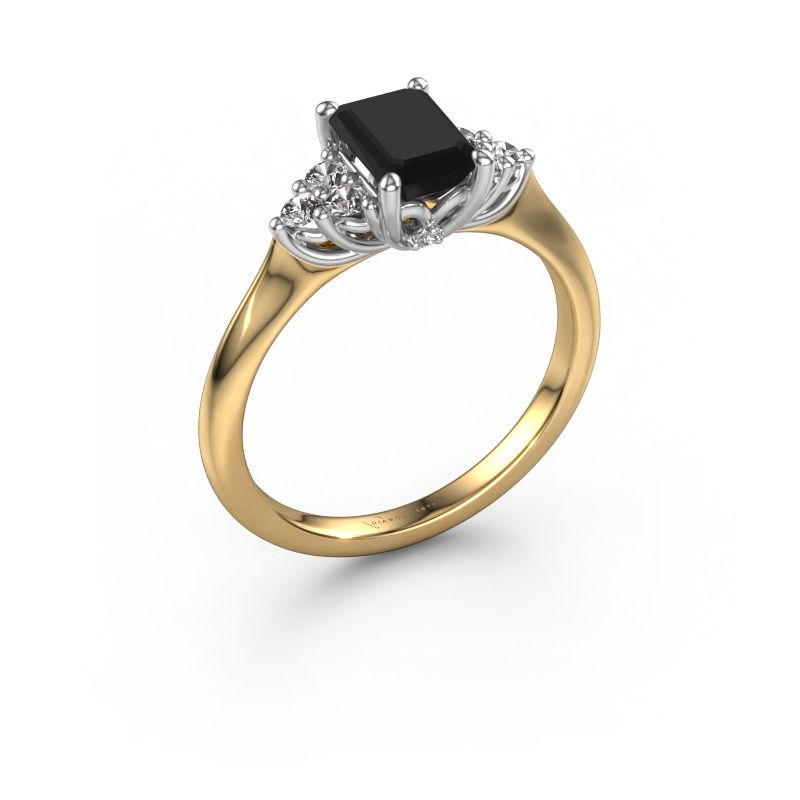 Verlobungsring Felipa EME 585 Gold Schwarz Diamant 1.573 crt