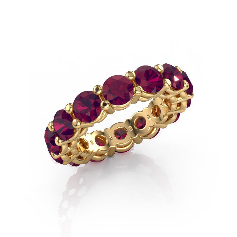 Anillo apilable Michelle full 4.7 585 oro rodolita 4.7 mm