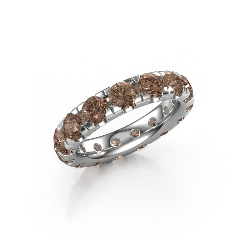 Aanschuifring Jackie 4.2 950 platina bruine diamant 4.50 crt