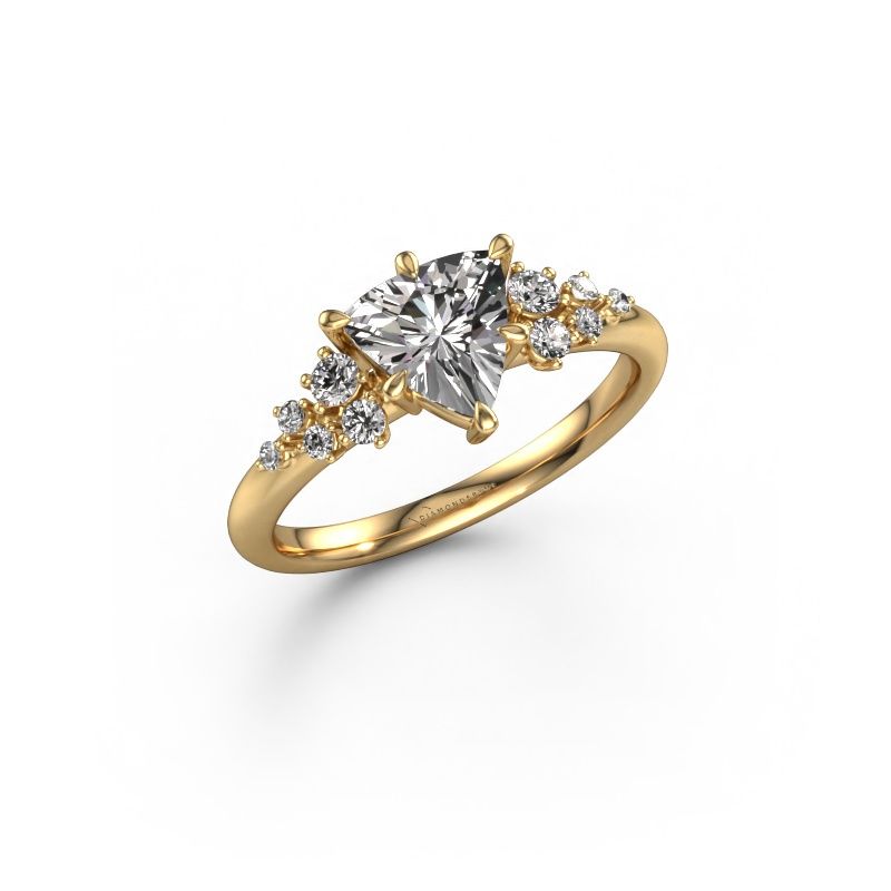 Engagement ring Royce TRI 585 gold lab-grown diamond 0.683 crt