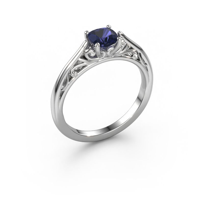 Verlobungsring Shannon cus 950 Platin Saphir 5 mm