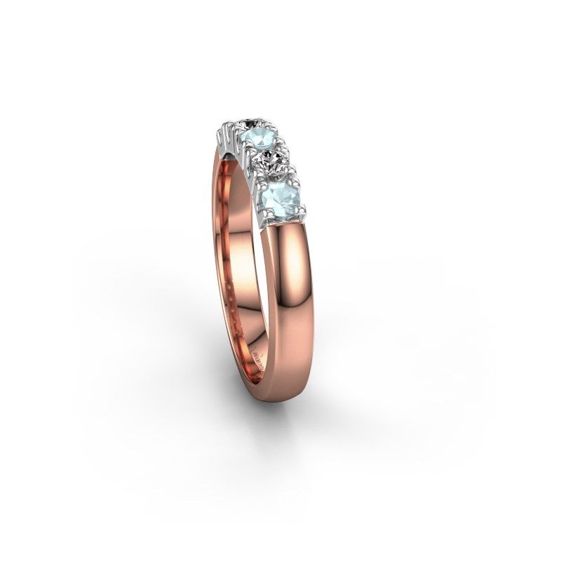 Image of Ring Rianne 5<br/>585 rose gold<br/>Aquamarine 2.7 mm