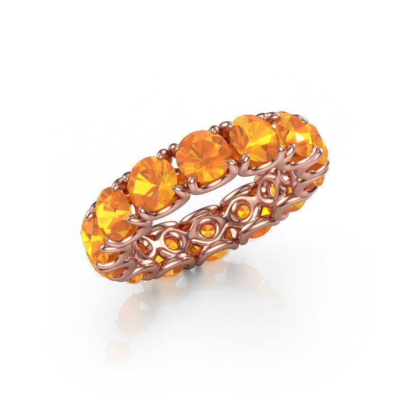 Bague Estee 4.7 585 or rose citrine 4.7 mm