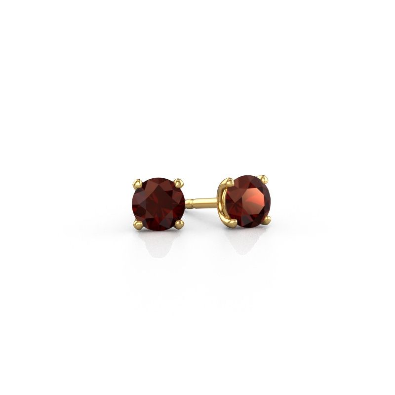 Clous d'oreilles Sam RND 585 or jaune grenat 5 mm