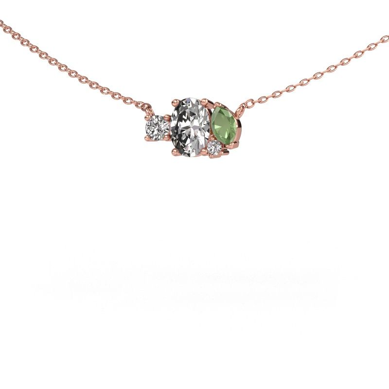 Pendant Frauke OVL 585 rose gold lab-grown diamond 0.825 crt