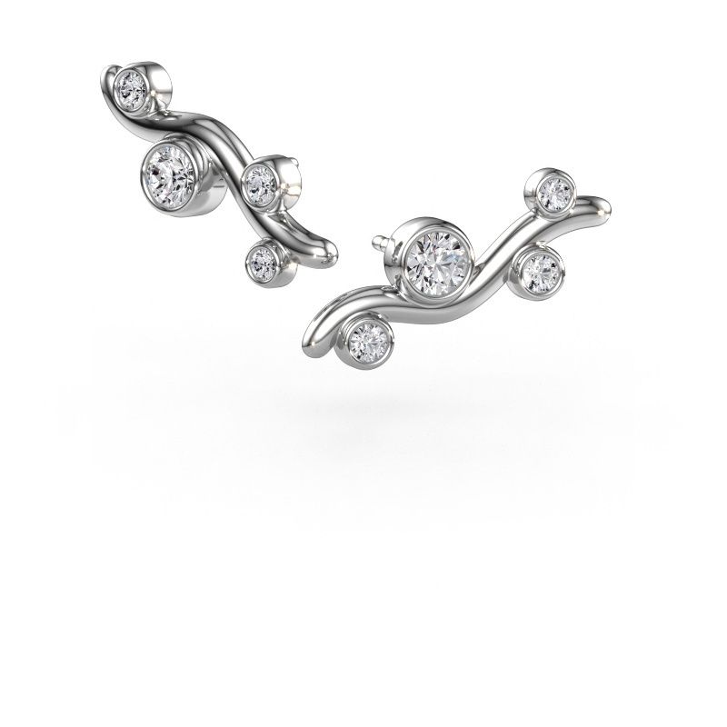 Oorstekers Jin 585 witgoud lab-grown diamant 0.78 crt