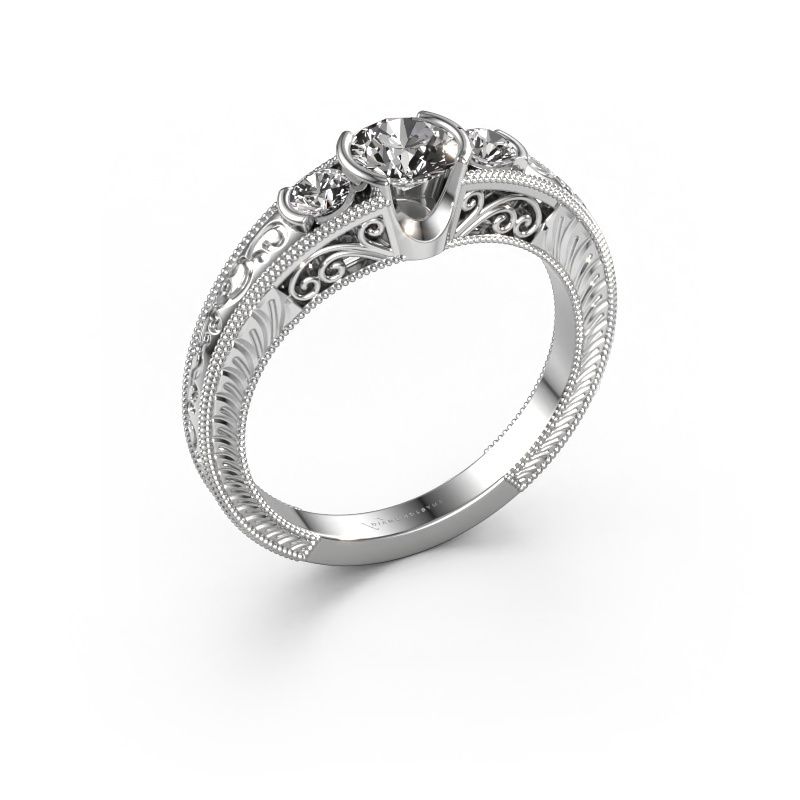 Promise ring Tasia 585 witgoud diamant 0.70 crt