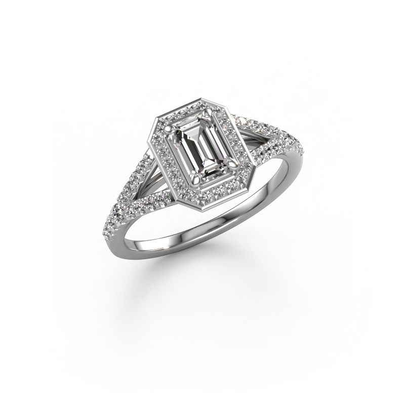 Engagement ring Pamela EME 585 white gold diamond 1.197 crt