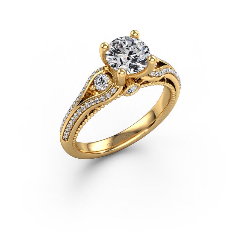 Engagement ring Nikita 585 gold lab grown diamond 1.320 crt