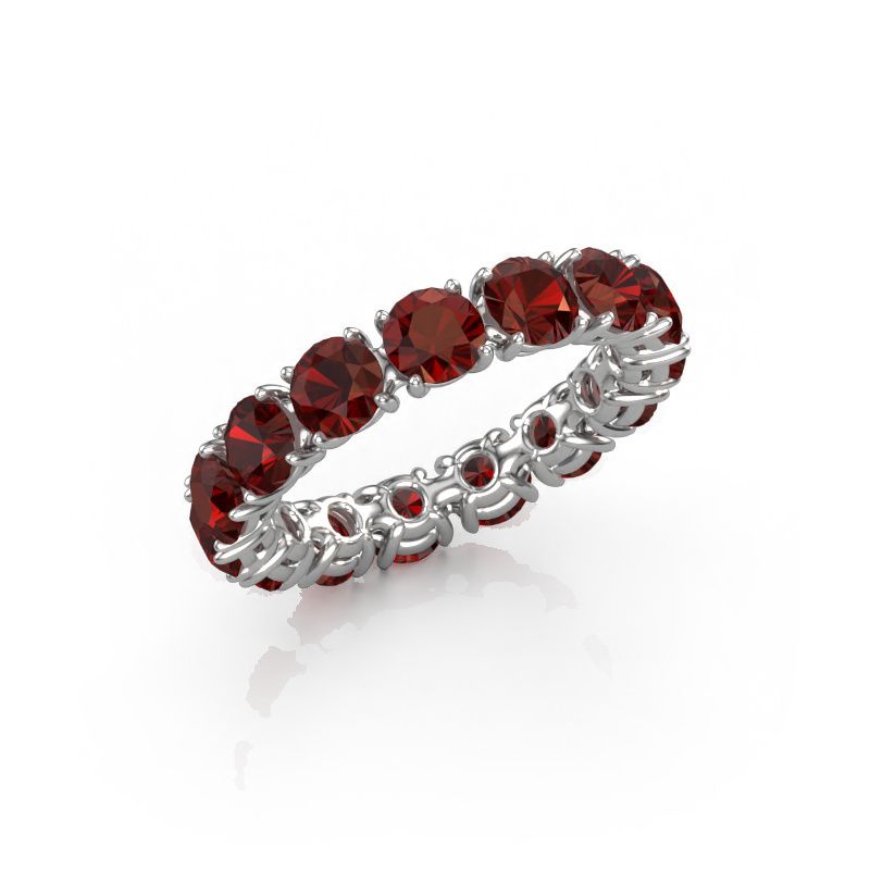 Ring Vivienne 4.2 585 Weißgold Granat 4.2 mm
