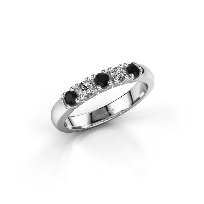 Image of Ring Rianne 5<br/>585 white gold<br/>Black diamond 0.448 crt