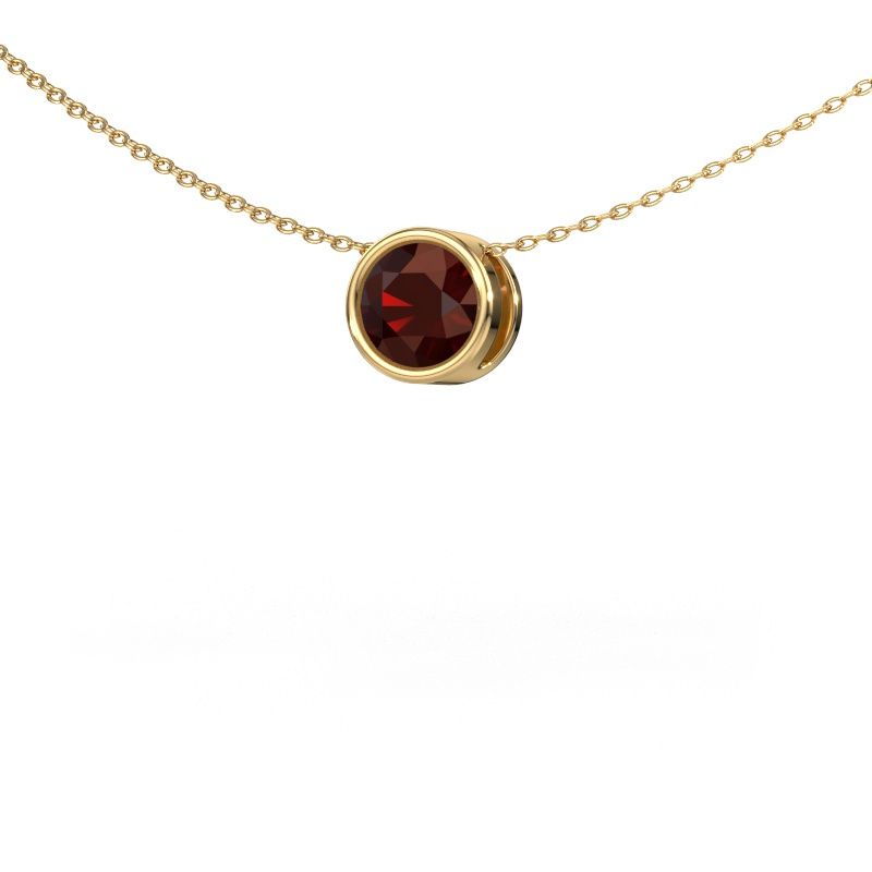 Pendant Lavon RND 585 gold garnet 6.5 mm